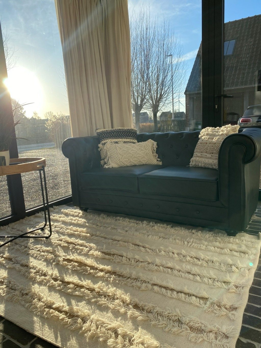 Woonkamer vakantiehuisje